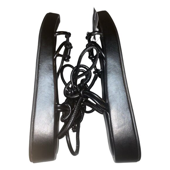 NWT Torrid Tie Ankle Strappy Flatform Sandals Black Size 8.5 Extra Wide Width - Picture 8 of 12